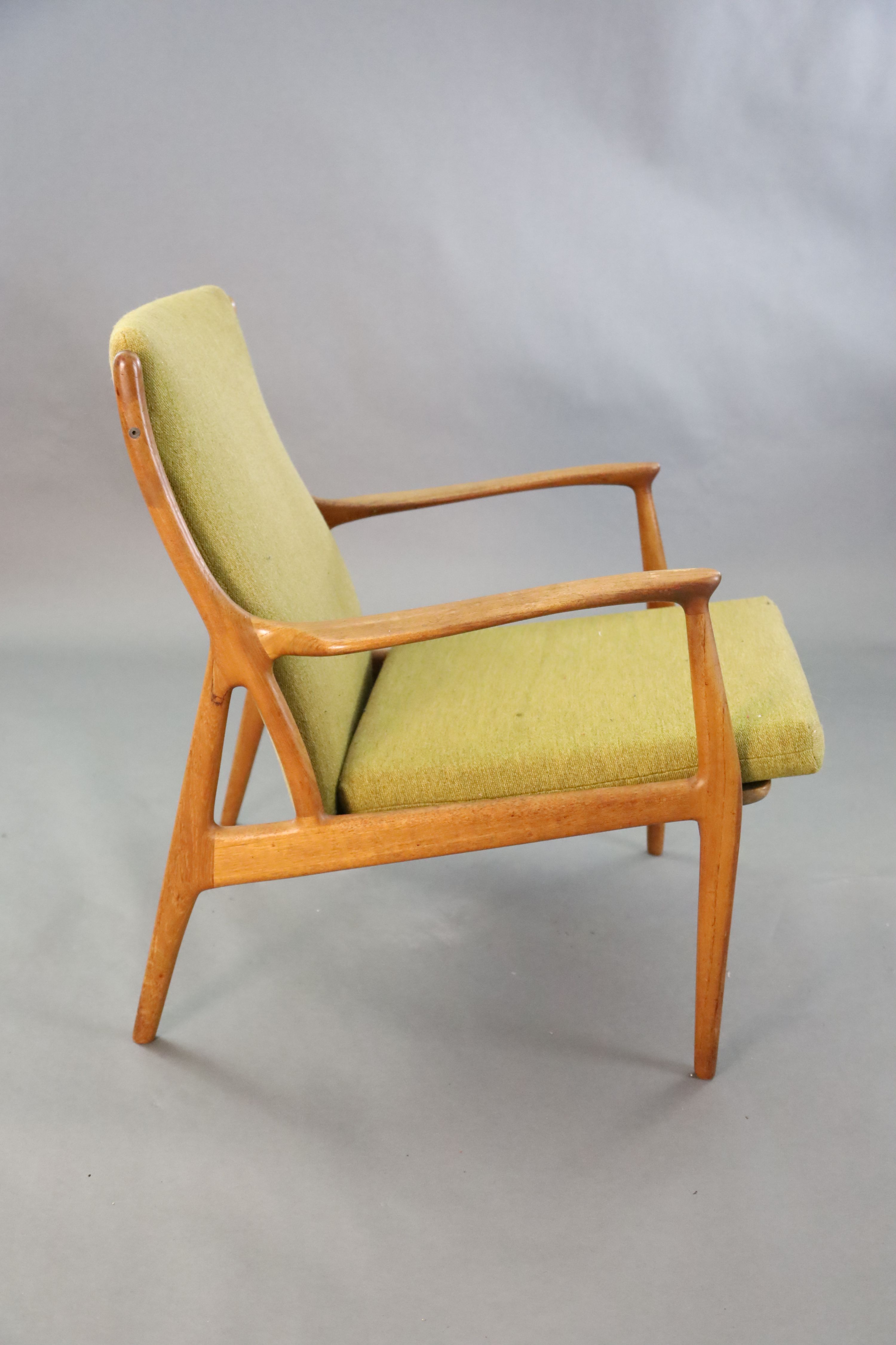 An Andersen & Andersen & Palle Pedersen for Horsnaes teak armchair, c.1963, W.2ft 3in. D.2ft 5in. H.2ft 7in.